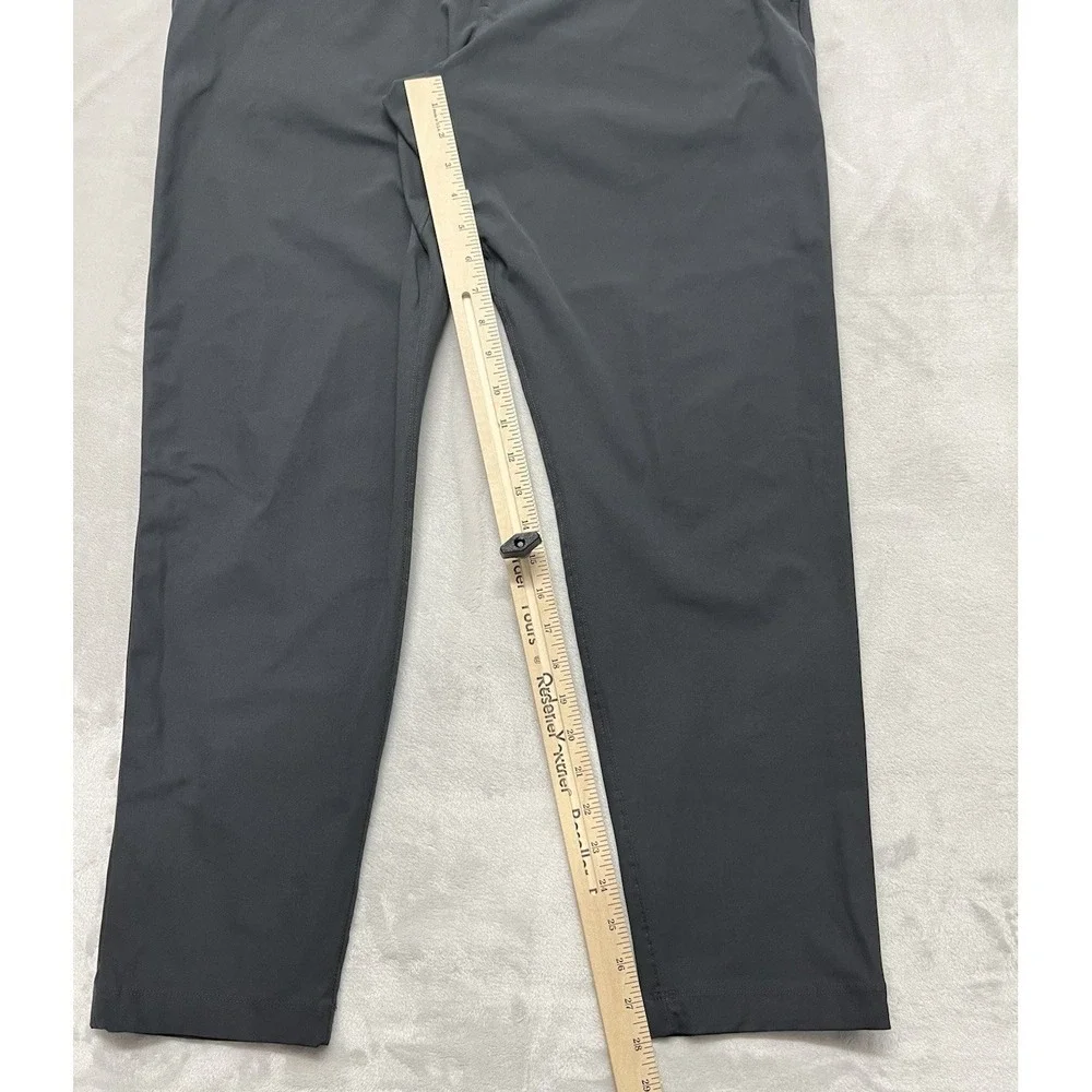 Lululemon ABC 5 Pockets Pant Men 34 Gray Slim Fit Warpstreme Wrinkle Resistant